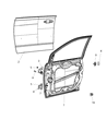 Dodge Door Hinge Diagram - 68030376AC