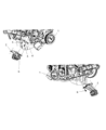 Dodge Ram 3500 Engine Mount Diagram - 52121505AC