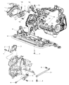 Dodge Stratus Front Cross-Member Diagram - 4764448AD