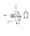 Jeep Wrangler Water Pump Diagram - 5012366AB