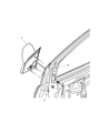 2008 Chrysler Aspen Car Mirror Diagram - 55364665AF