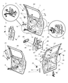 Chrysler Voyager Door Latch Assembly Diagram - 5093405AA