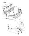 2002 Dodge Stratus Bumper Diagram - MR516341