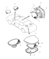 1999 Chrysler Sebring Car Speakers Diagram - MR123756
