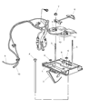 Dodge Ram Wagon Battery Tray Diagram - 55346492