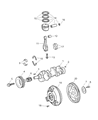 Chrysler Crossfire Piston Ring Set Diagram - 5102920AA