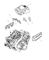 2008 Jeep Grand Cherokee Engine Cover Diagram - 53013728AE