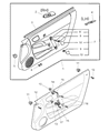 2001 Chrysler Sebring Weather Strip Diagram - MR271759