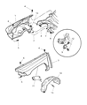Dodge Durango Wheelhouse Diagram - 55257061AF