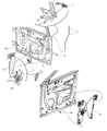 Dodge Charger Window Regulator Diagram - 5065471AF