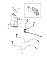 Jeep Compass Vapor Canister Diagram - 68339700AD