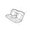 Chrysler LHS Armrest Diagram - QZ381L2AA