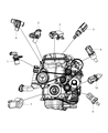 Jeep Compass Oil Pressure Switch Diagram - 68003360AA