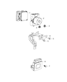 Chrysler 200 ABS Control Module Diagram - 68304566AA