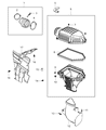 Dodge Challenger Air Filter Box Diagram - 5038441AF