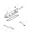 Chrysler Sebring PCV Hose Diagram - MD338478