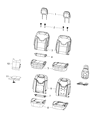 2020 Jeep Compass Seat Cover Diagram - 7CT05LA8AA