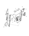 Dodge Viper Window Regulator Diagram - 4865611AG