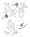 Dodge Intrepid Timing Cover Diagram - 4792335AD