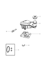 2009 Dodge Caliber Brake Master Cylinder Diagram - 68022555AA