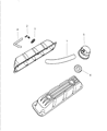 Dodge Ram Wagon PCV Hose Diagram - 53032686AB