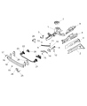 Jeep Renegade Front Cross-Member Diagram - 68439592AA