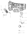 Chrysler Aspen Transmission Mount Diagram - 52021777AB