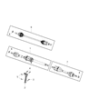 2017 Chrysler Pacifica Axle Shaft Diagram - 68394553AA