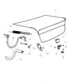 Dodge Charger Trunk Lid Latch Diagram - 5056268AD