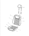 2008 Chrysler 300 Seat Cushion Diagram - 5139688AA