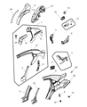 2014 Dodge Avenger Weather Strip Diagram - 4673936AC