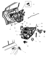 Chrysler 300 Window Motor Diagram - 68143989AA