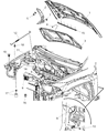 Jeep Compass Hood Latch Diagram - 68079691AA