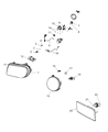 Jeep Commander Fog Light Diagram - 4805859AA
