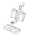 2012 Chrysler 200 Armrest Diagram - 1UT89DX9AA