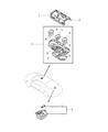 1997 Chrysler Sebring Dome Light Diagram - MR757864