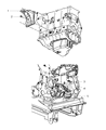 Jeep Liberty Engine Mount Bracket Diagram - 52125232AB