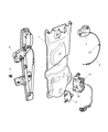 Dodge Ram Wagon Window Regulator Diagram - 5278399AA