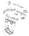 Dodge Caravan Front Cross-Member Diagram - 4694854AE