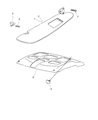 Dodge Ram 2500 Sun Visor Diagram - 5ES01TL2AF