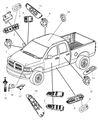 Jeep Cherokee Power Window Switch Diagram - 56007695AC