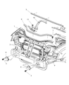 Jeep Grand Cherokee Radiator Support Diagram - 55394098AC