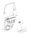 Dodge Durango Armrest Diagram - 6GF66LR5AA