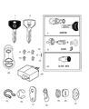 Chrysler Prowler Car Key Diagram - 5066339AA