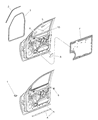 Dodge Door Seal Diagram - 55256397AC
