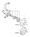 Chrysler Wheel Hub Diagram - V2502408AA