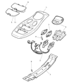 1999 Dodge Durango Dome Light Diagram - 5003658AB