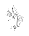 Dodge Dart Timing Belt Tensioner Diagram - 4892695AB
