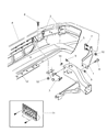 1999 Dodge Durango Bumper Diagram - 5013071AB