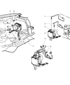 2002 Jeep Grand Cherokee ABS Control Module Diagram - 5066657AA